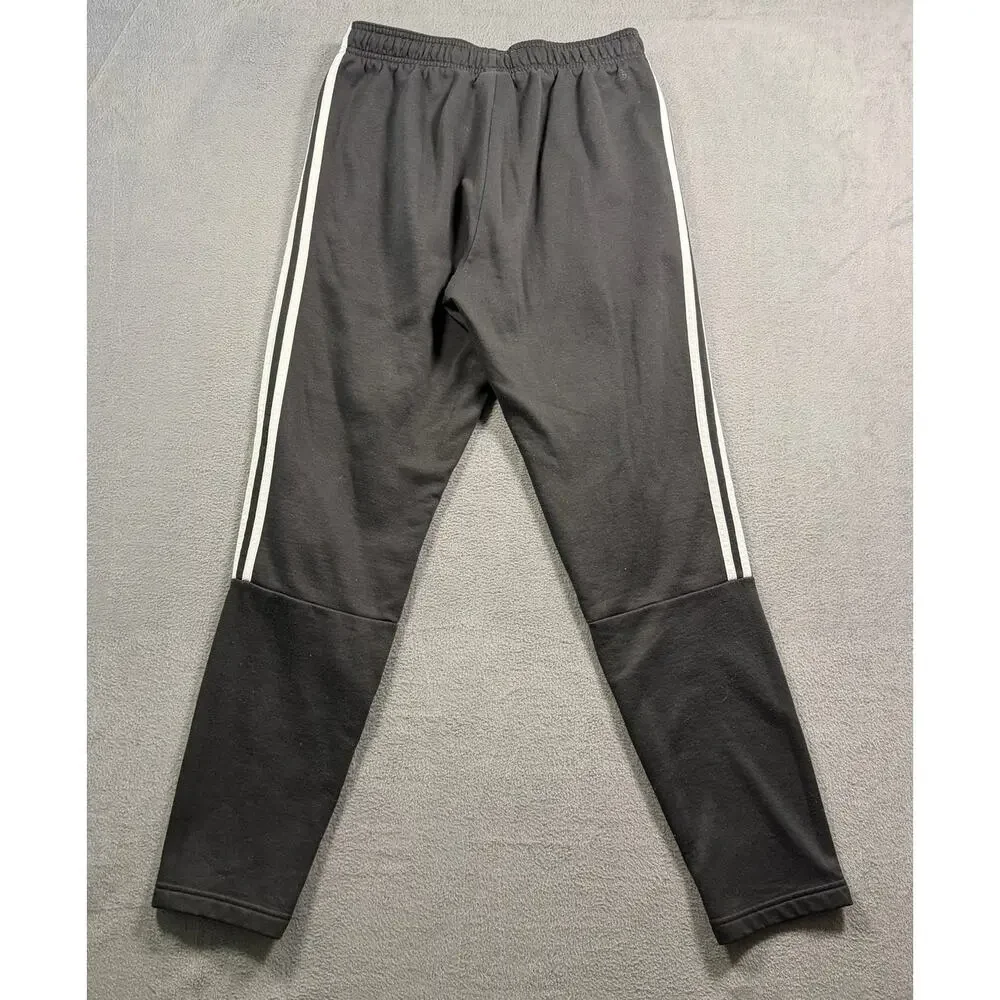 Adidas Men's Medium M Black White 3-Stripe Tiro Athletic Soccer Track Pants